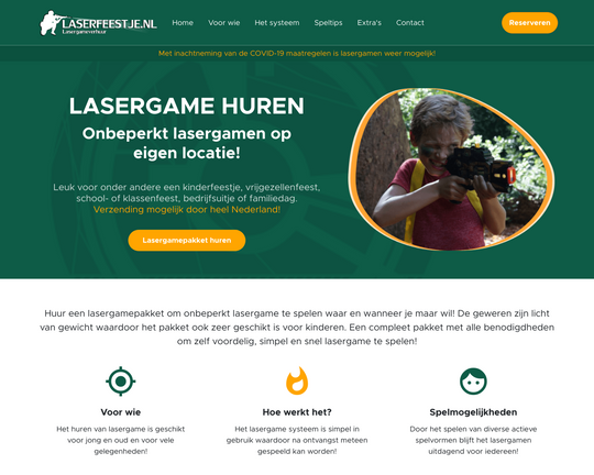 Laserfeestje Logo